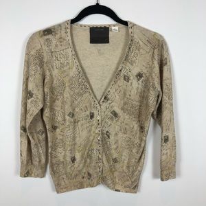 Anthropologie Guinevere Postcard Cardigan